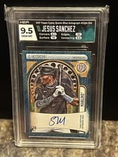 2021 Gypsy Queen Jesus Sanchez Blue Auto/99 #GQA-JSA Miami Marlins MLB HGA 9.5