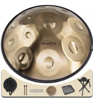 ''SINGOFIRE'' 12-Notes Handpan Drum, Handpan Drums for Adults, 22-Inch 440Hz D ...