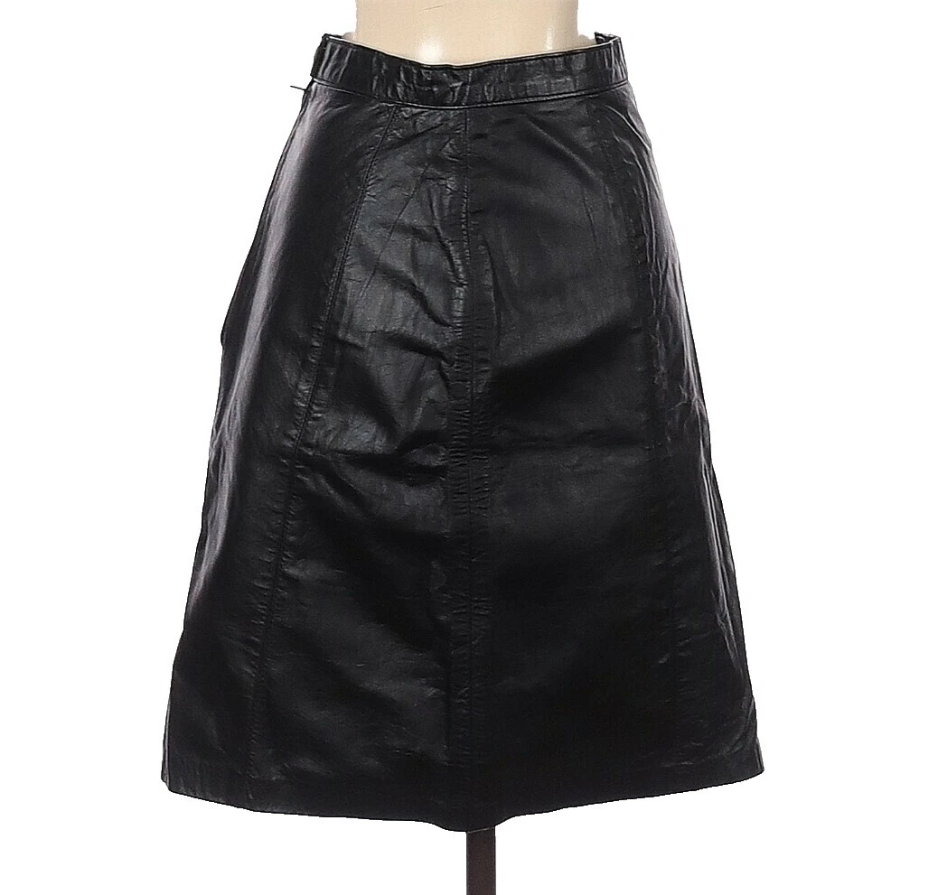 Faldas Vintage de fiesta de cuero para mujeres