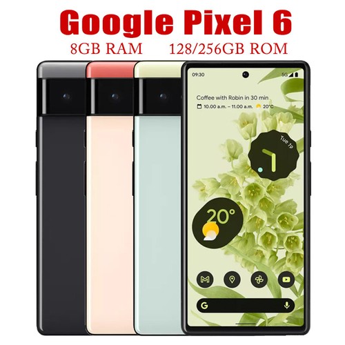 New Google Pixel 6 128GB/256GB 8GB 5G Unlocked Smartphone Sealed Box Original