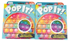 Chuckle  Roar Pop It Fidget and Sensory Game, Tie Dye LOT OF 2