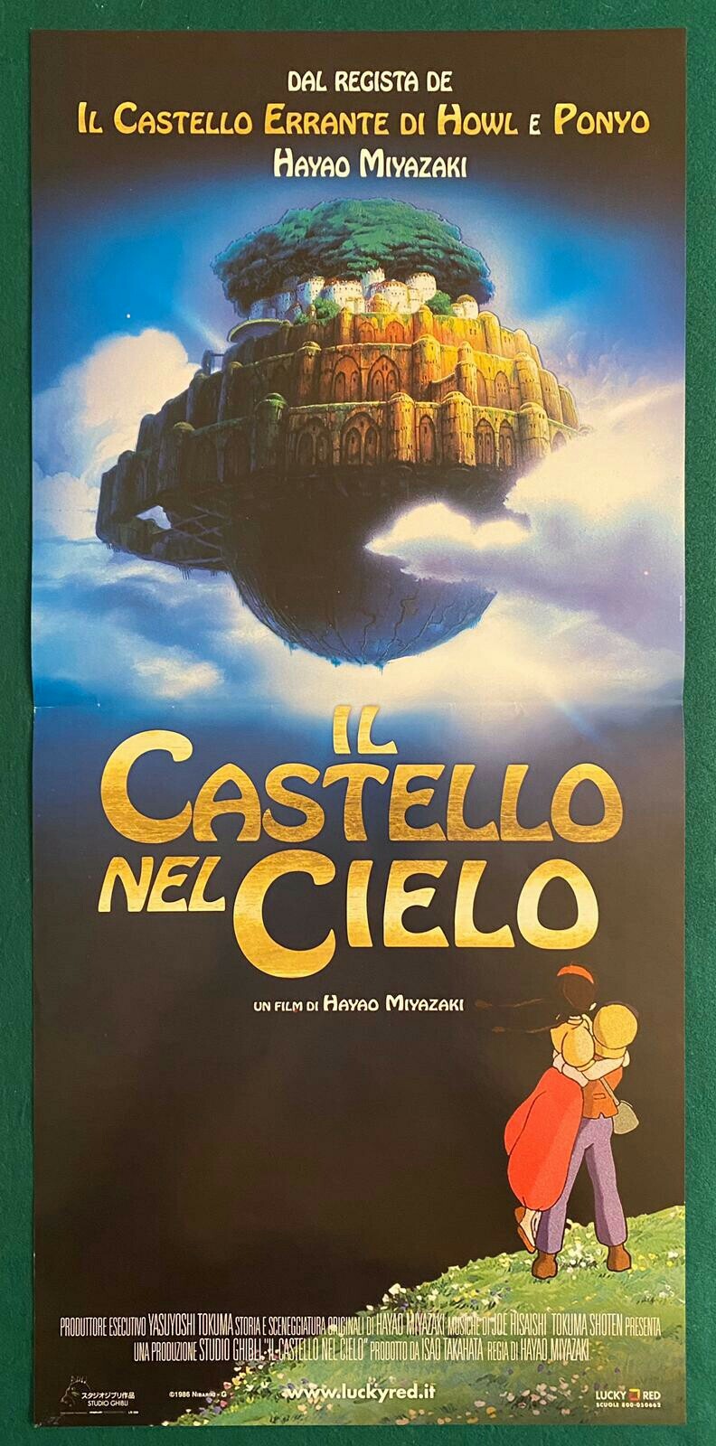 Locandina originale film Il castello nel cielo (1986) - Regia di Hayao Miyazaki
