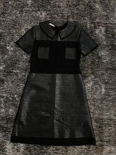 Ultra Chic 2000s Prada Black Mini Dress Wool and Poly Size 38