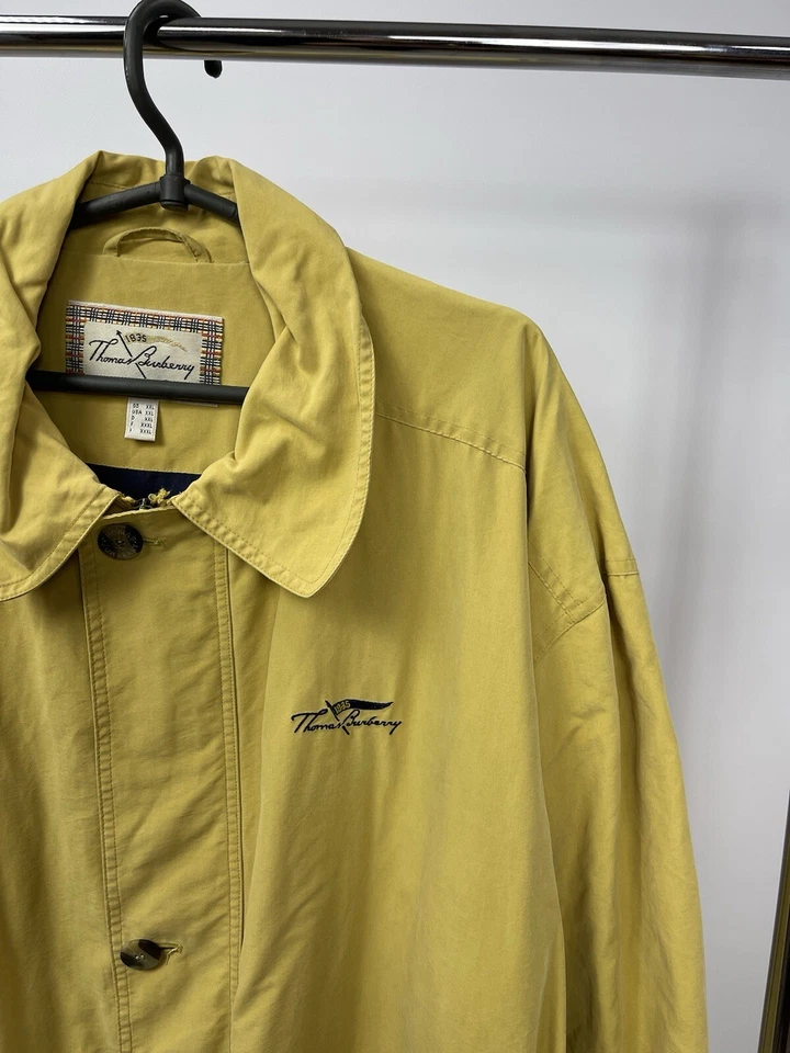Chaqueta Thomas Burberry Talla XXL Vintage Años 90 Amarilla Foto 2 de 4