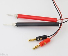 1pc 4mm Dual Gold Banana Plug to Multimeter Test Probes Stretching Cable