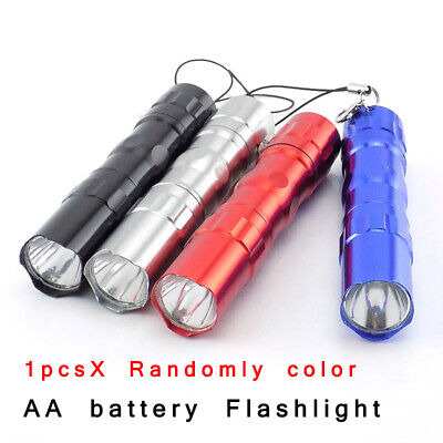 LE 5 Pack Mini LED Keychain Flashlight Small Torch Light Emergency Battery 