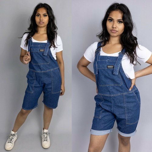 Run and Fly Blue Denim Shorts Dungarees 