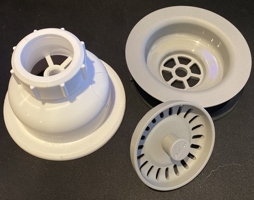 Elkay LKQS35GS Polymer Drain Fitting with Removable Basket Strainer - grey - Picture 3 of 7