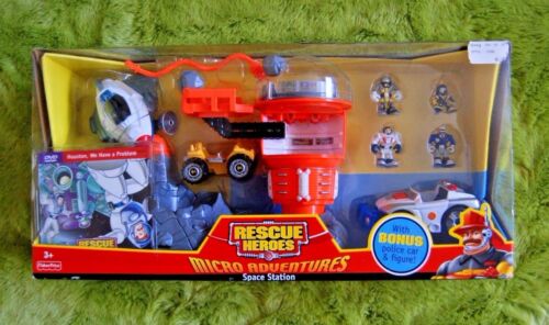 FISHER PRICE RESCUE HEROES MICRO ADVENTURES SPACE STATION NEW - Picture 1 of 8