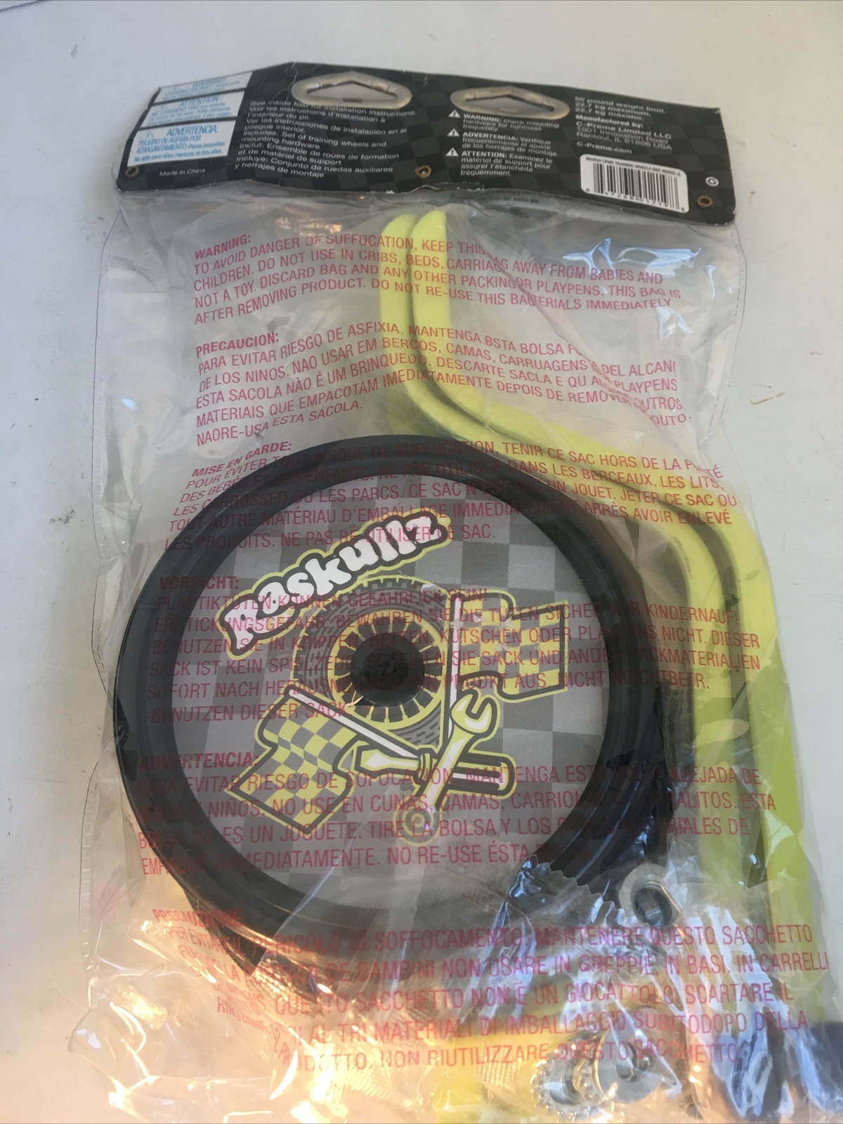 Raskullz Training Wheelz Fits Most 12&rdquo;-20&rdquo; Bikes Green New