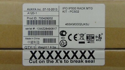 AVAYA, Bosch, TK-Anlage, Montage-Kit, A120-1, KIT-PCS02, IPO IP500 Rack MTG