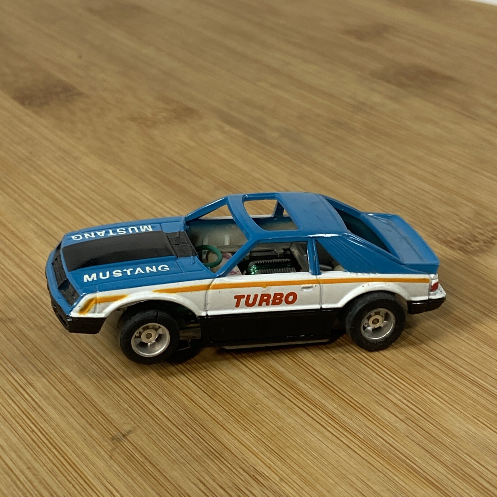 1979 Tyco Ford Mustang Turbo Rare Blue Black White Lighted Edition