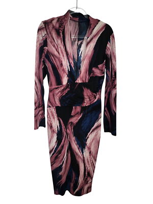 Fashion Nova Womens Long Sleeve Bodycon Dress With Abstract Print Large  Sexy | eBay