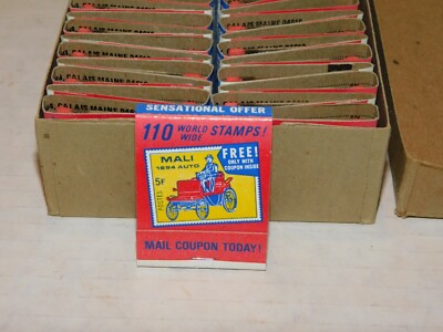 43 Vintage Stamp Collecting 110 Stamps Offer Matchbook 