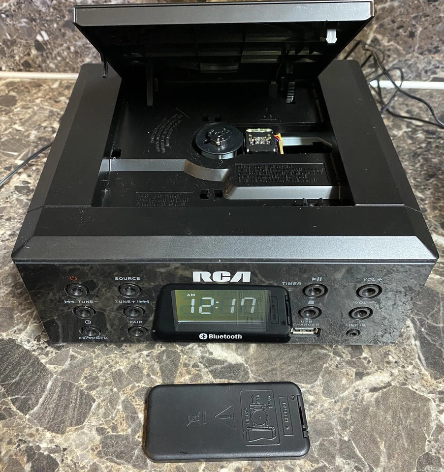 RCA RS2928B CD Music System Bluetooth Shelf System With Remote Tested Used - Image 2 of 4