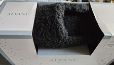 Alfani Womens Size 7/8 Shearling Slide Boxed Clog Slippers Sailoress Blac 35Ret