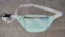 Mint Green Fanny Pack Waist Bag Adjustable Zip Single Compartment