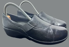 ✨Clarks Bendables Shoes Womens 8.5 M Slip On Loafer/Clogs Black