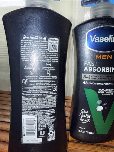 vaseline men fast absorbing 2X 20.3oz - Picture 2 of 2