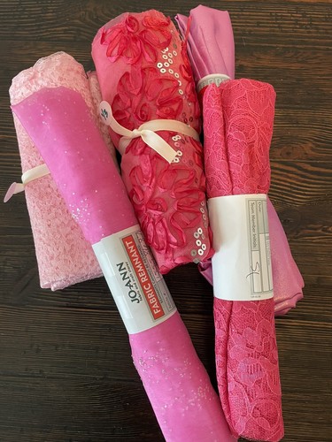 Special Occassion Fabric Lot - Pinks 3 1/8 Yards