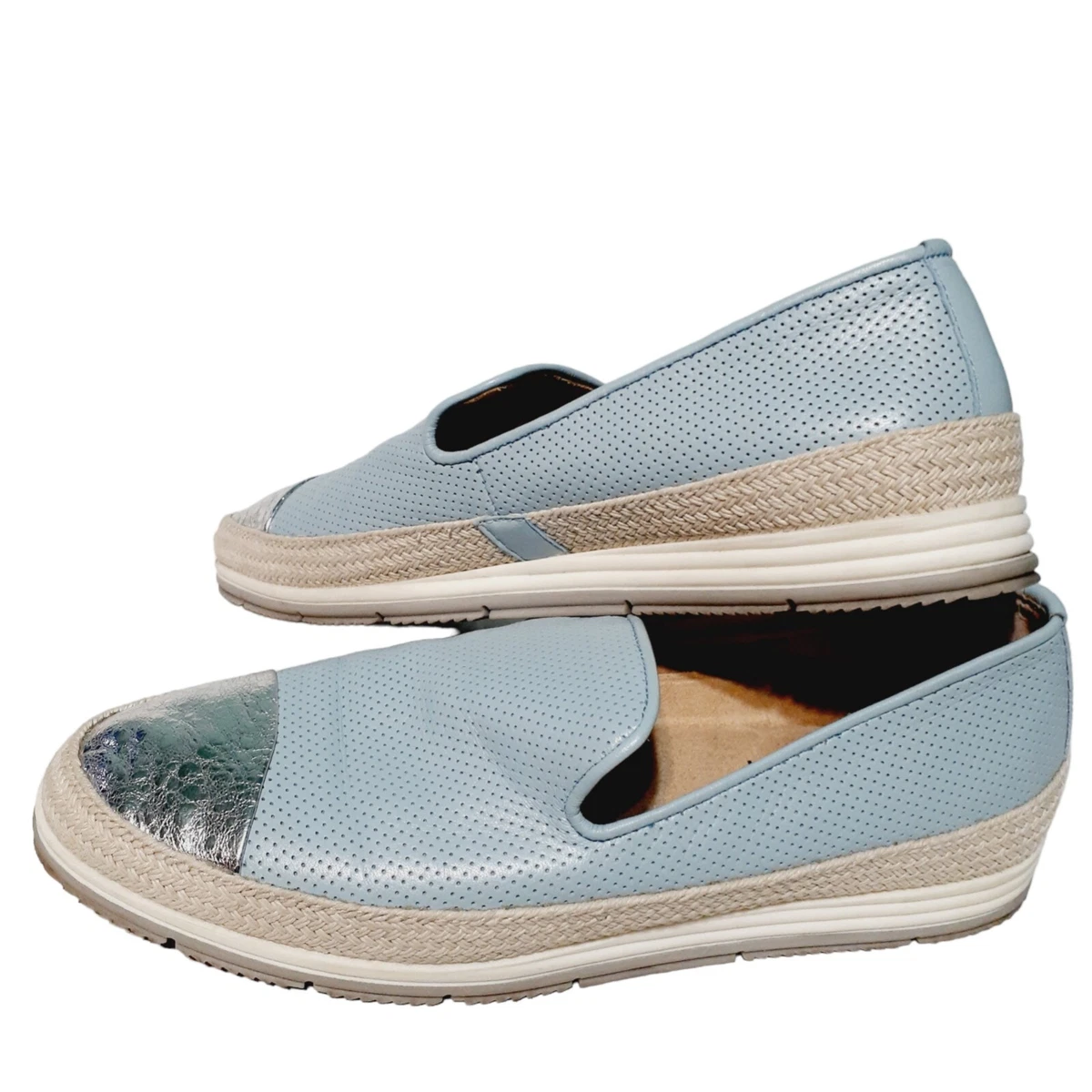 Vaneli Sport Shoes Womens Size 9.5M Qalila Slip On Light Blue