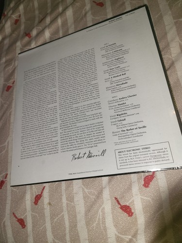 NEW Robert Merrill A Tribute to His Metropolitan Opera Anniversary- 12” LP RCA - Picture 2 of 5