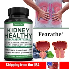 Kidney Health Cleanse Support Detox Natural Supplement High Quality 120 Capsules