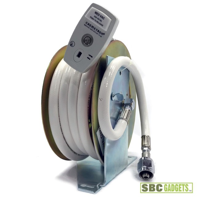Allied Healthcare Med Vac Reel w/ Chemetron Gas Outlet 1102 (P/N