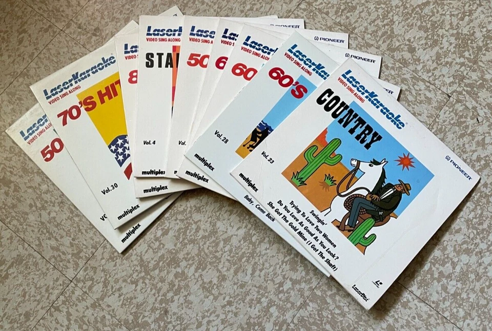 Huge Lot Of 53 Karaoke Laserdiscs - Top Hits RARE - Philippines + Asian + MORE Foto 2 de 4