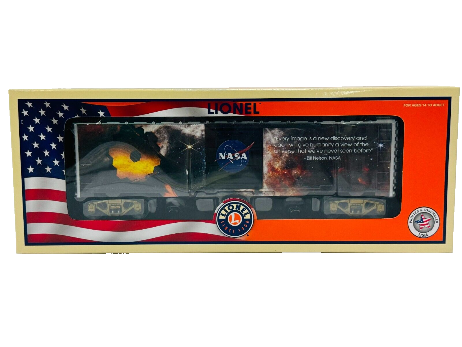 Lionel Trains James Webb Space NASA Telescope Boxcar, O Gauge 2338210 ...