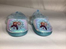 Disney Frozen Girls Slippers Size 7/8 Elsa Anna
