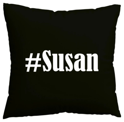 Kissenbezug #Susan I love Susan Schwarz 158788