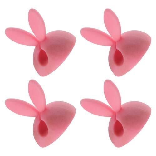 4 Pcs Silicone Line Card Cord Fasteners Cable Holders for Cords Desk - Photo 12/12