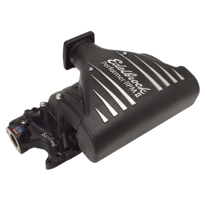 Edelbrock Intake Manifold Ford Mustang 5 0L Performer RPM II Manifold Black - Image 2 of 4