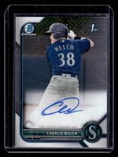2022 Bowman Chrome #CPA-CW Charlie Welch Prospect Autographs