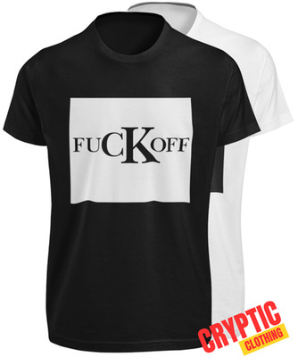 Fuck-Off Middle Finger T-SHIRT Funny Rude Swearing Offensive Designer Parody TEE