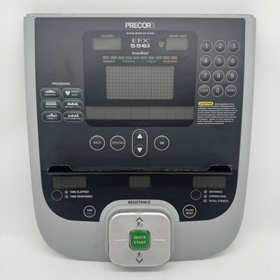 Precor EFX 556i Elliptical Display Console Panel (CP486) OEM Tested Front