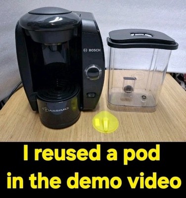  SEE DEMO VIDEO ~ Bosch Tassimo TAS1000UC Coffee Maker Single Serve T-Disc