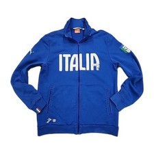 Puma Italia Soccer Blue Zip Up Track Sports J...