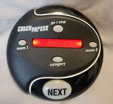 2016 Hasbro Catch Phrase Electronic Handheld Party Game Word Trivia Black TESTED