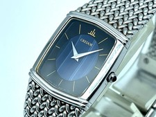 SEIKO Credor Quartz Ladies Watch Blue Agate Dial Band Size 5.9 inch 2F70-5390