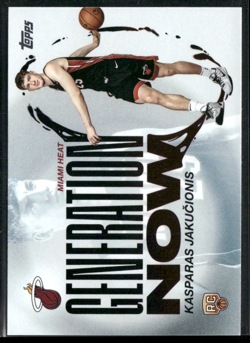 2025-26 Topps - Generation Now Kasparas Jakucionis #GN-20 (RC)