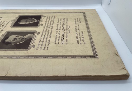 Vintage 1921 The Musical Monitor Book Antique Ephemera Biennial Convention - Picture 7 of 11