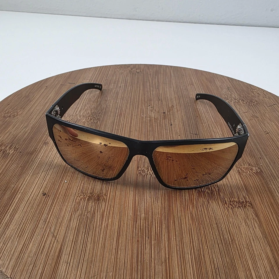 Gatorz Delta Sonnenbrille Herren schwarz braun getönt Aluminium mit Seitenschutz Hergestellt in den USA - Bild 2 von 4