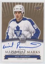 2017 Toronto Maple Leafs Centennial Leaf Marks Wilf Paiement #MLM-WP Auto 04y9