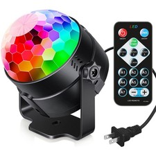Luditek Sound Activated Party Lights with Remote DJ Lighting, Disco Ball Strobe