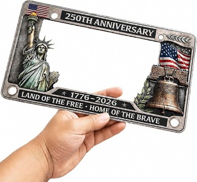 250Th Anniversary Commemorative License Plate Frame, United States 250 Year Amer