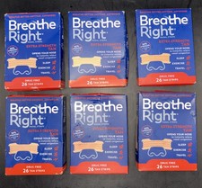 BREATHE RIGHT NASAL STRIPS-EXTRA STRENGTH TAN 6 x 26 Ct Boxes