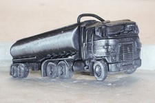Big Rig Tanker truck belt buckle 1980's Great American buckle pewter buckle
