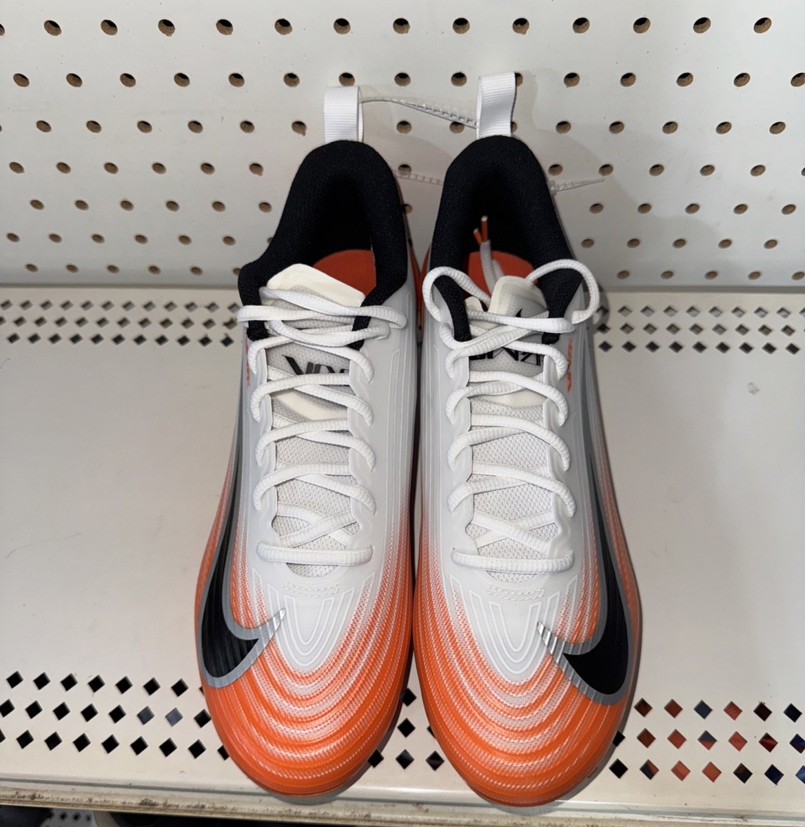 Nike Vapor Speed 3 Mens Football Cleats Size 9 White Orange  display picture 1